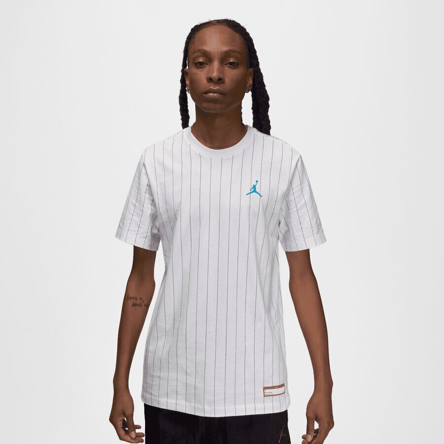 

Футболка Flight MVP со сплошным принтом JORDAN, цвет white/dk powder blue