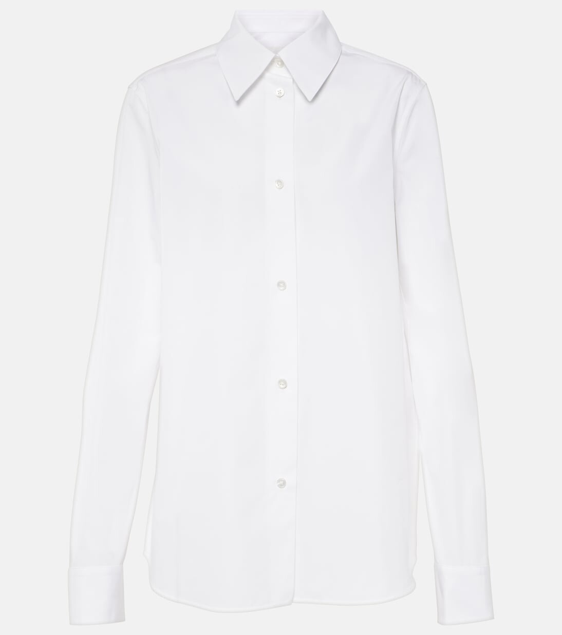 

Хлопчатобумажную рубашку Jil Sander, белый