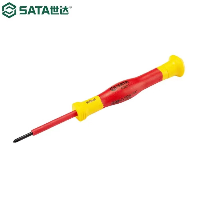 Крестовая микроотвертка с изоляцией Star VDE PH00x50MM 63801 SATA