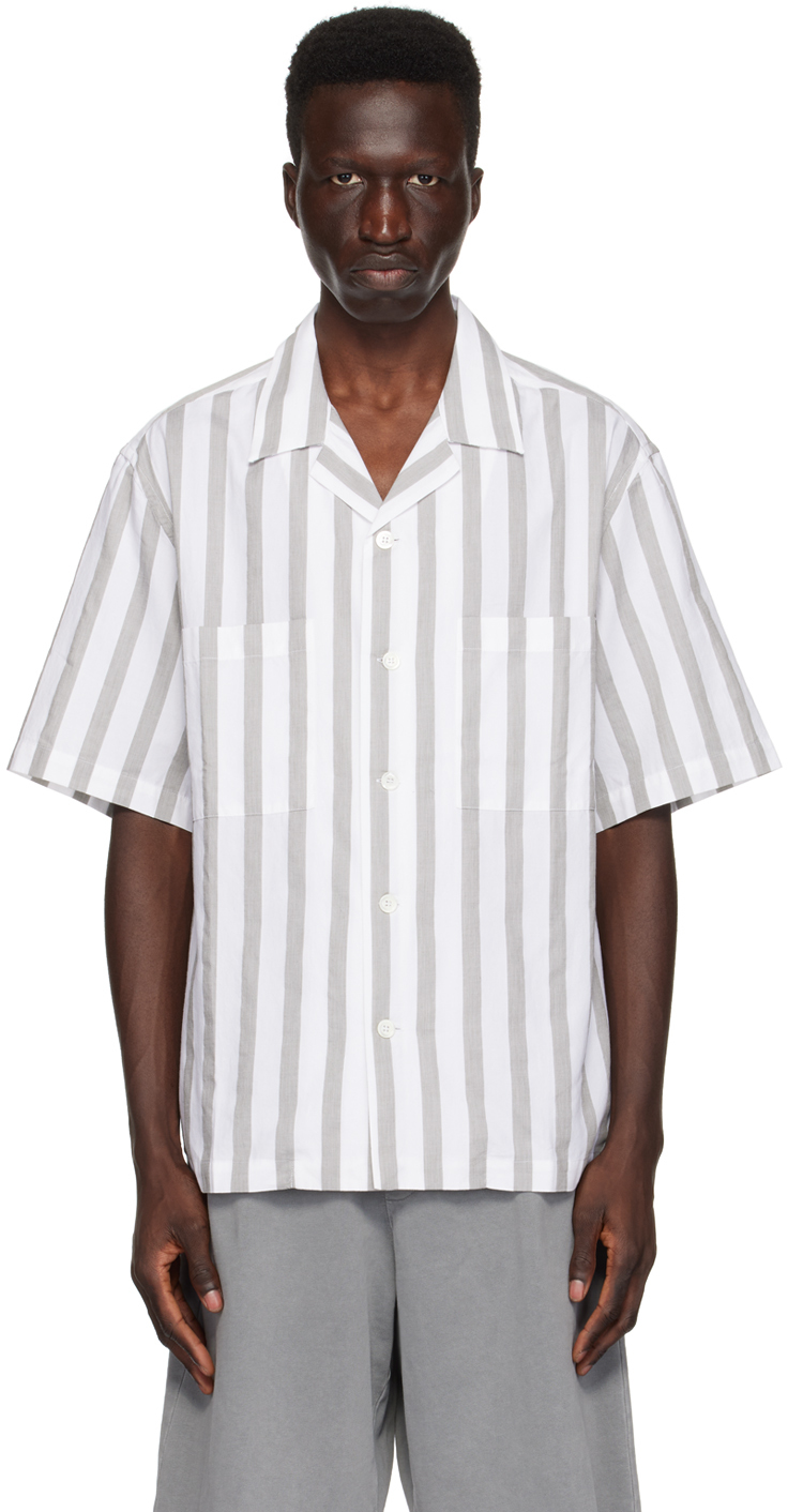цена Бело-серая рубашка Camicia Solana Barena