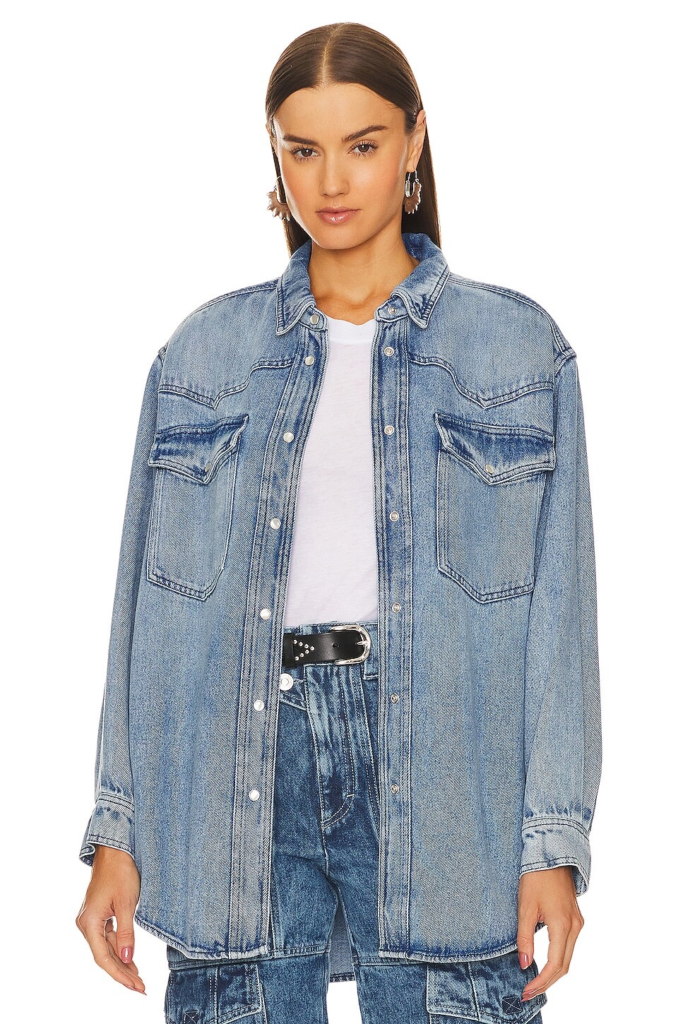 

Рубашка Isabel Marant Etoile Taniami, цвет Light Blue
