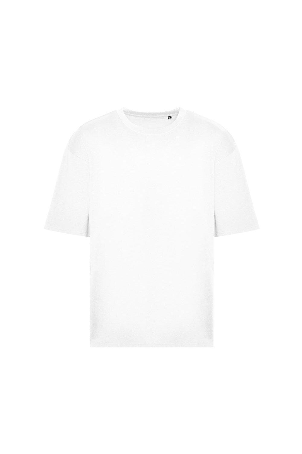 100 футболка оверсайз AWDis, белый