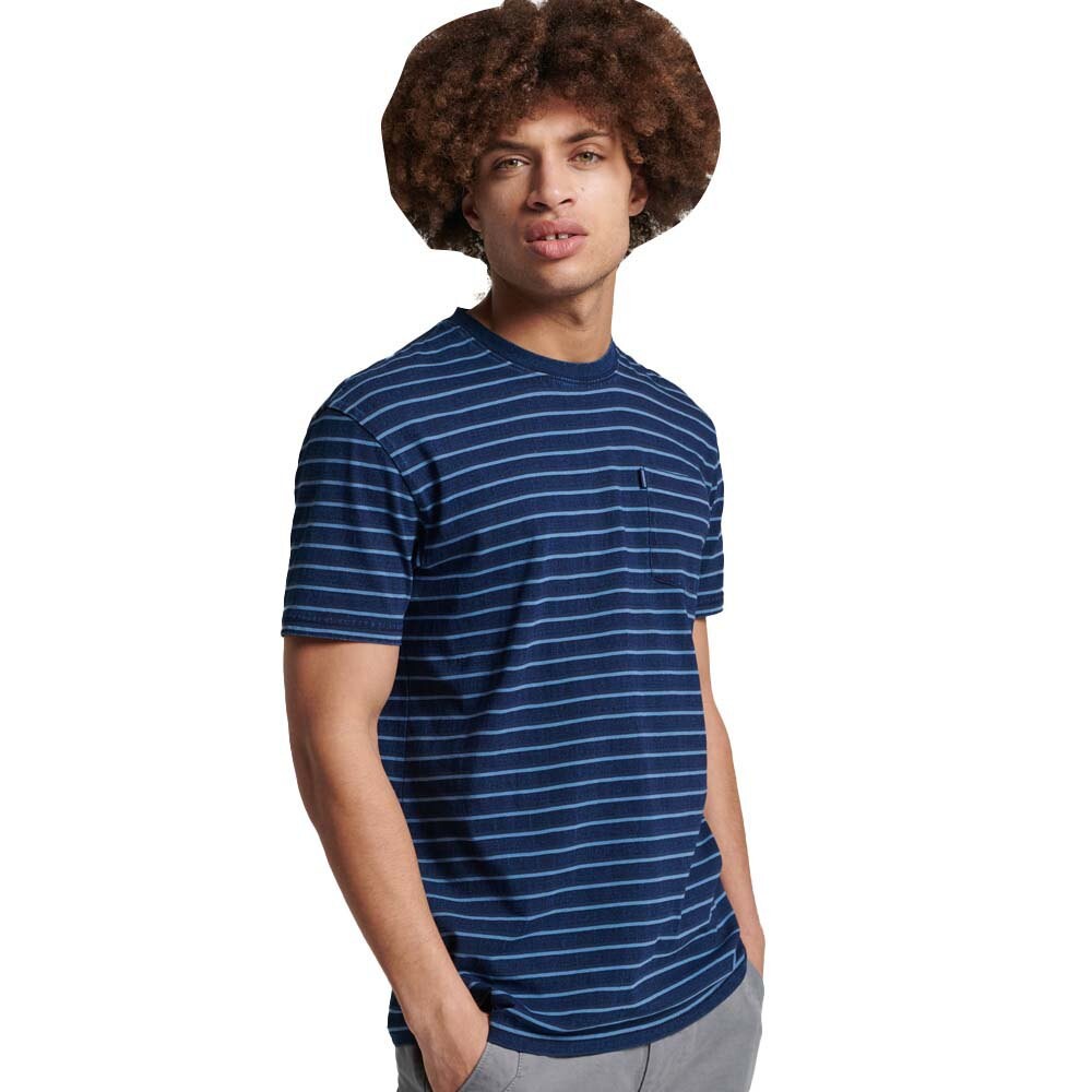 

Футболка Superdry Vintage Indigo Stripe, синий