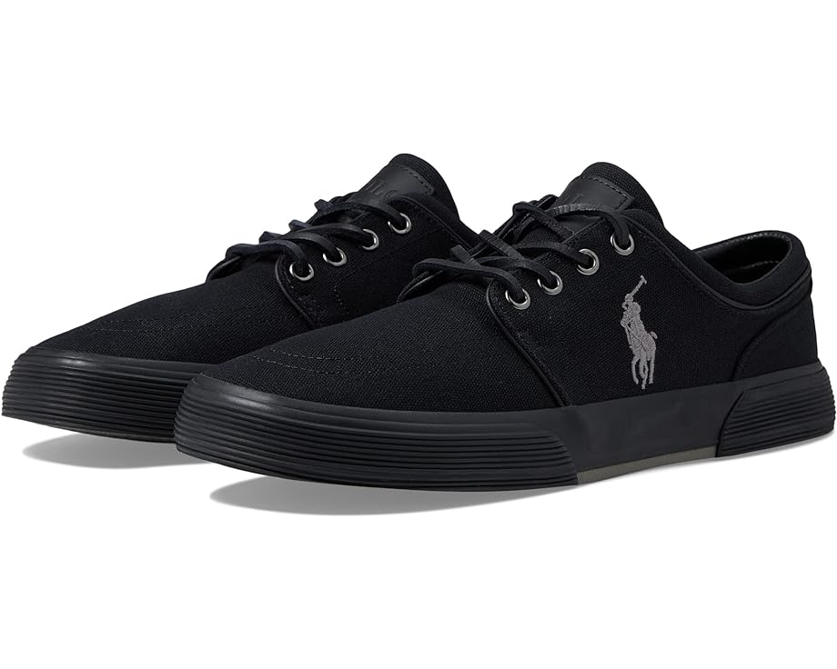 Кроссовки Polo Ralph Lauren Faxon Low-Top Canvas Sneaker, цвет Polo Black/Grey