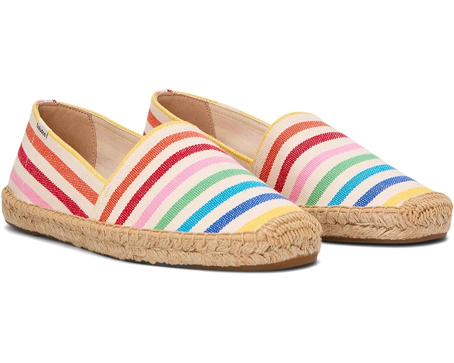 Туфли на плоской подошве Soludos Original Espadrille, цвет Rainbow цена и фото
