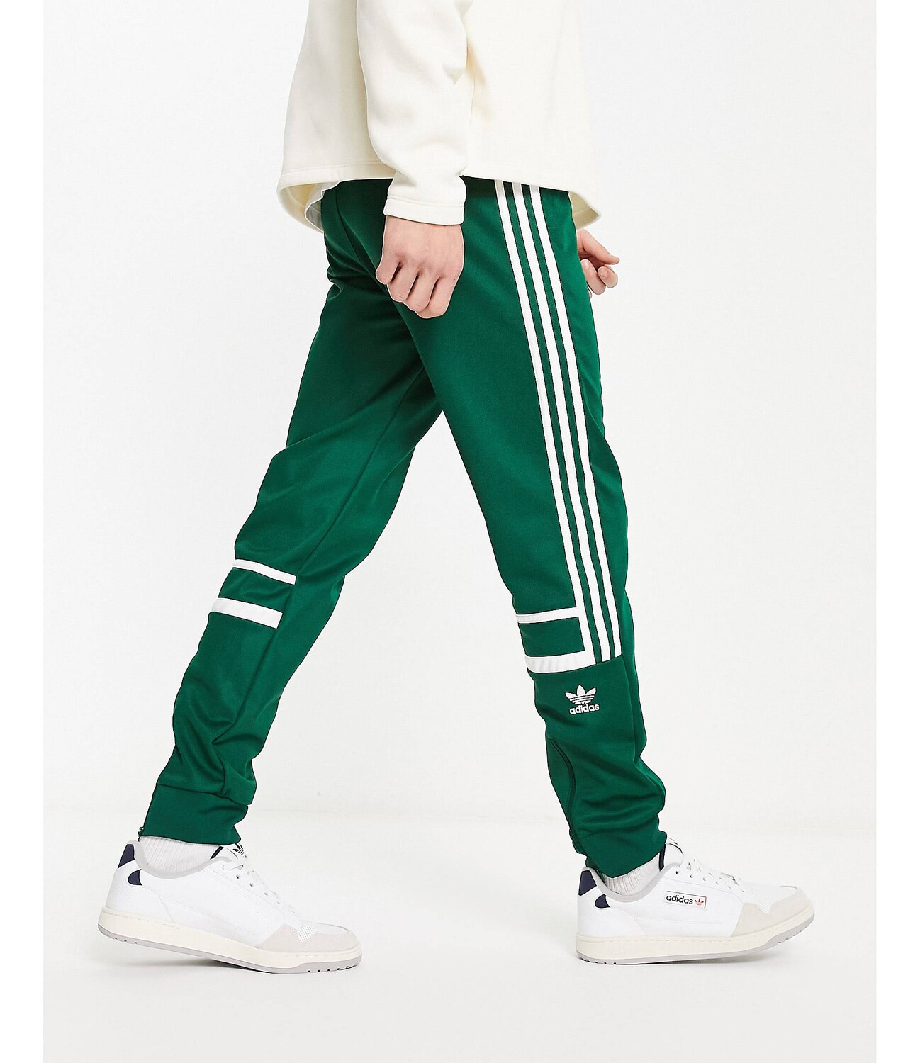 

Темно-зеленые джоггеры с 3 полосками adidas Originals adicolor