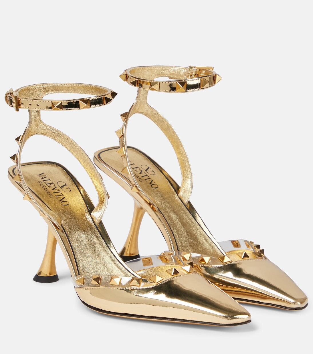 

Кожаные туфли rockstud couture 105 Valentino Garavani, металлический