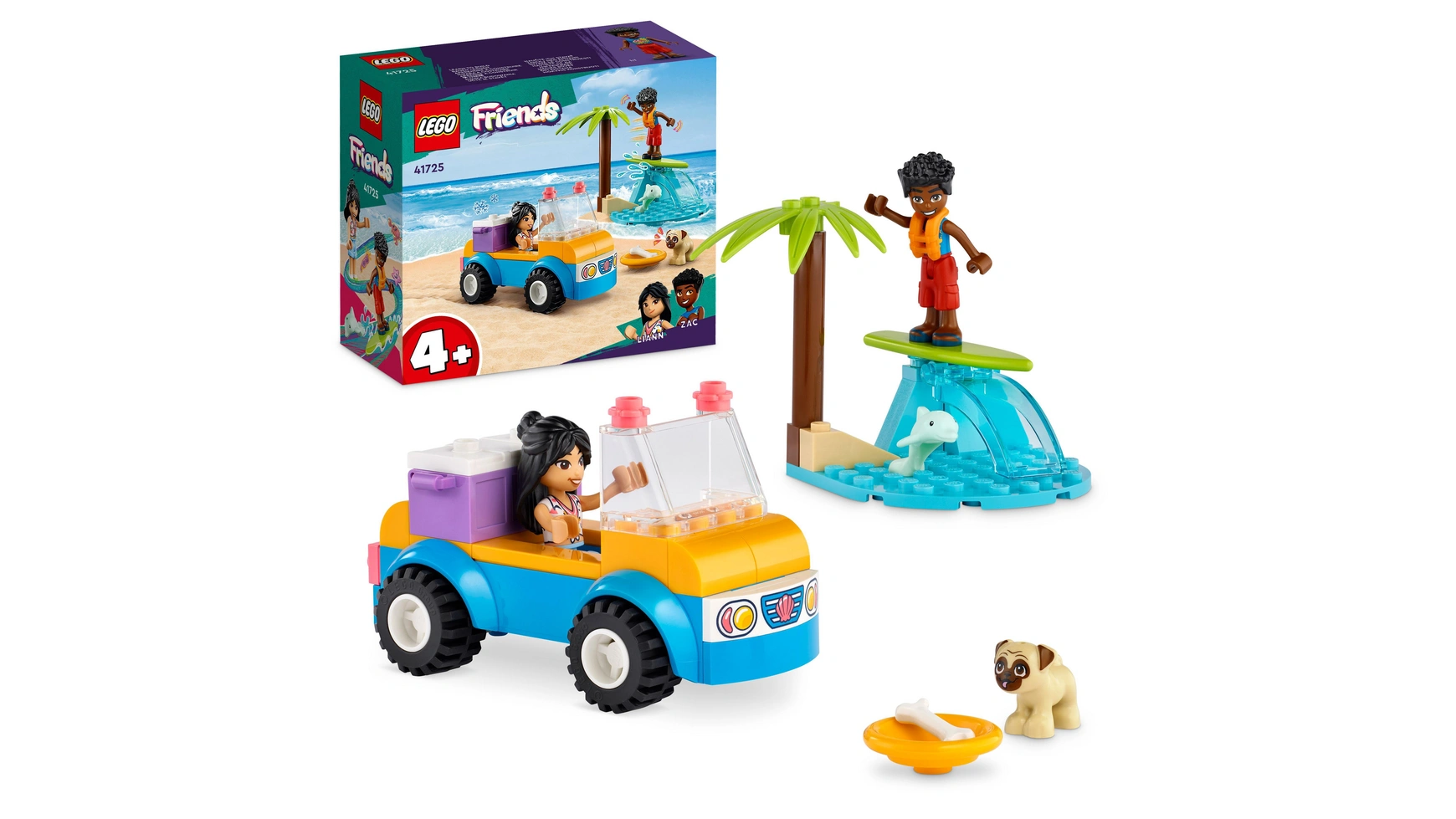 lego friends 41725 beach buggy fun 61 дет Lego Friends Пляжные развлечения на багги