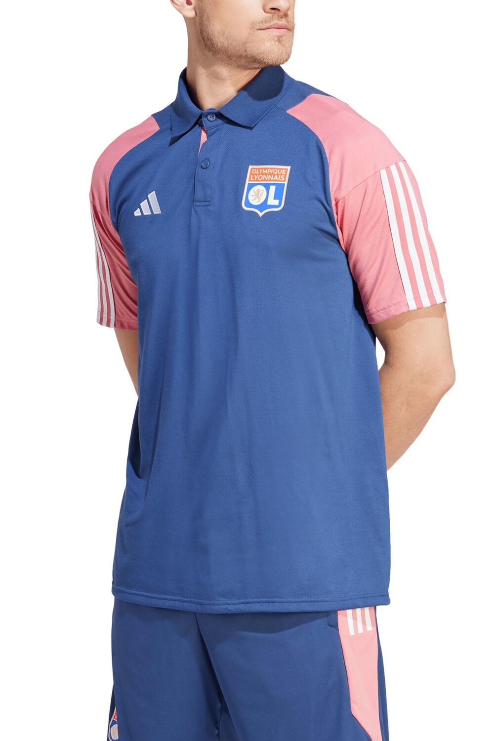 

Тренировочная футболка-поло Olympique Lyon adidas, синий