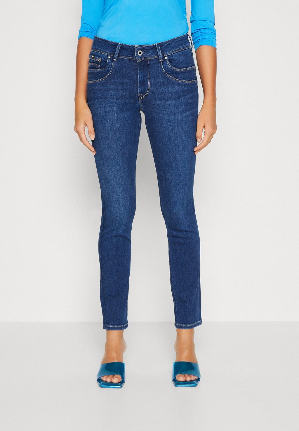 

Джинсы облегающего кроя Pepe Jeans Brookes, синий