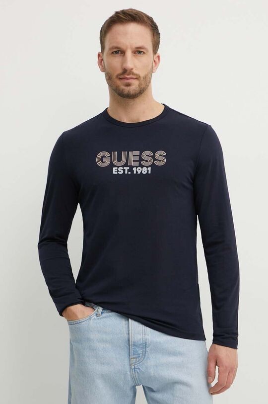 

Лонгслив Guess, темно-синий