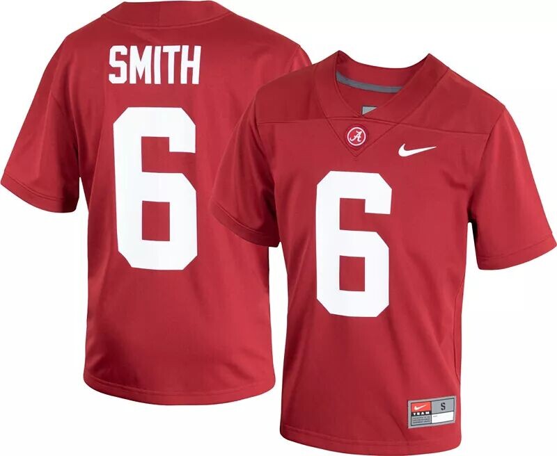

Футбольная Рубашка Nike Youth Alabama Crimson Tide DeVonta Smith #6 Crimson