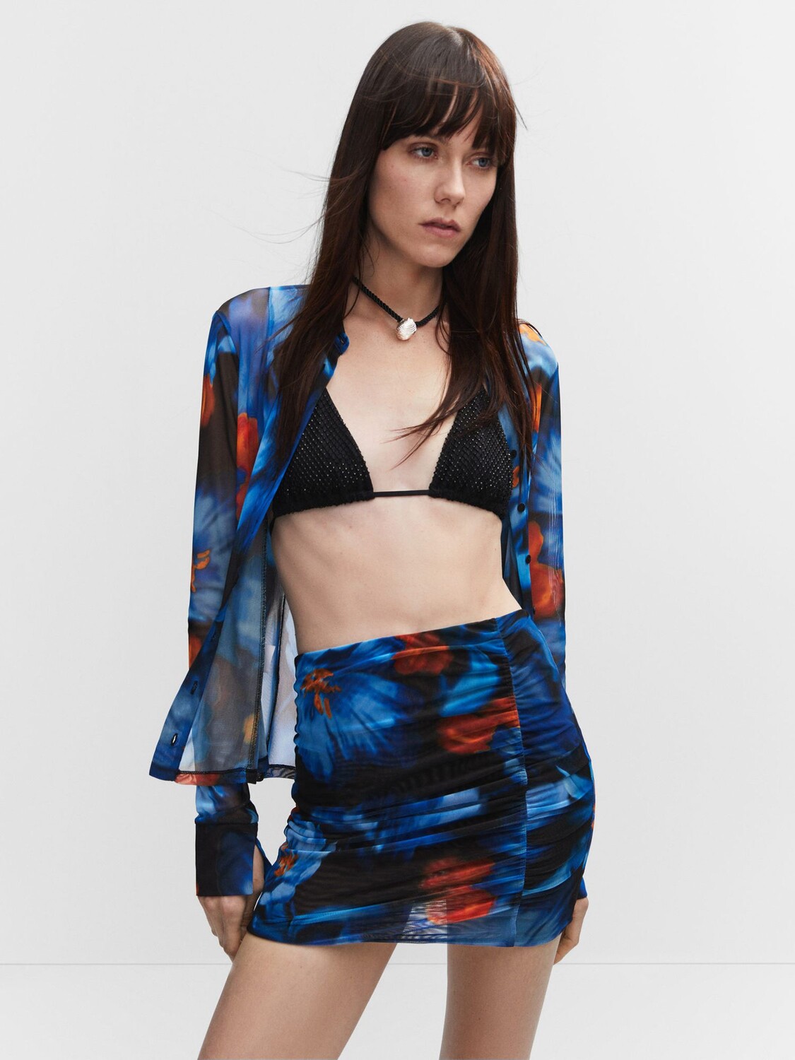 

Мини-юбка Mango Parela Tie Dye, оранжевый/мульти