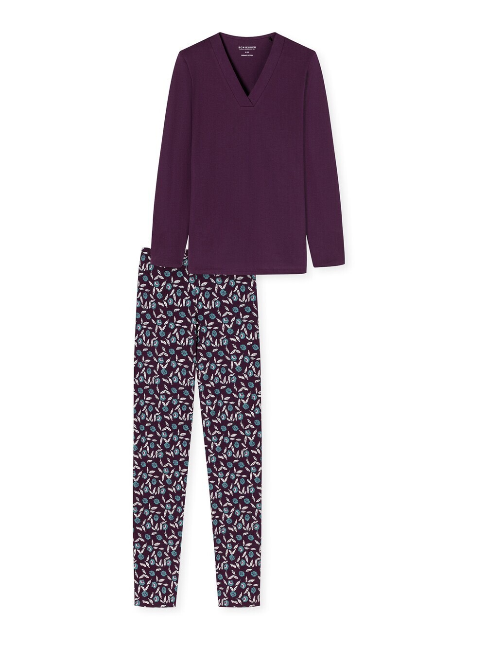 

Пижама Schiesser Comfort Nightwear, слива