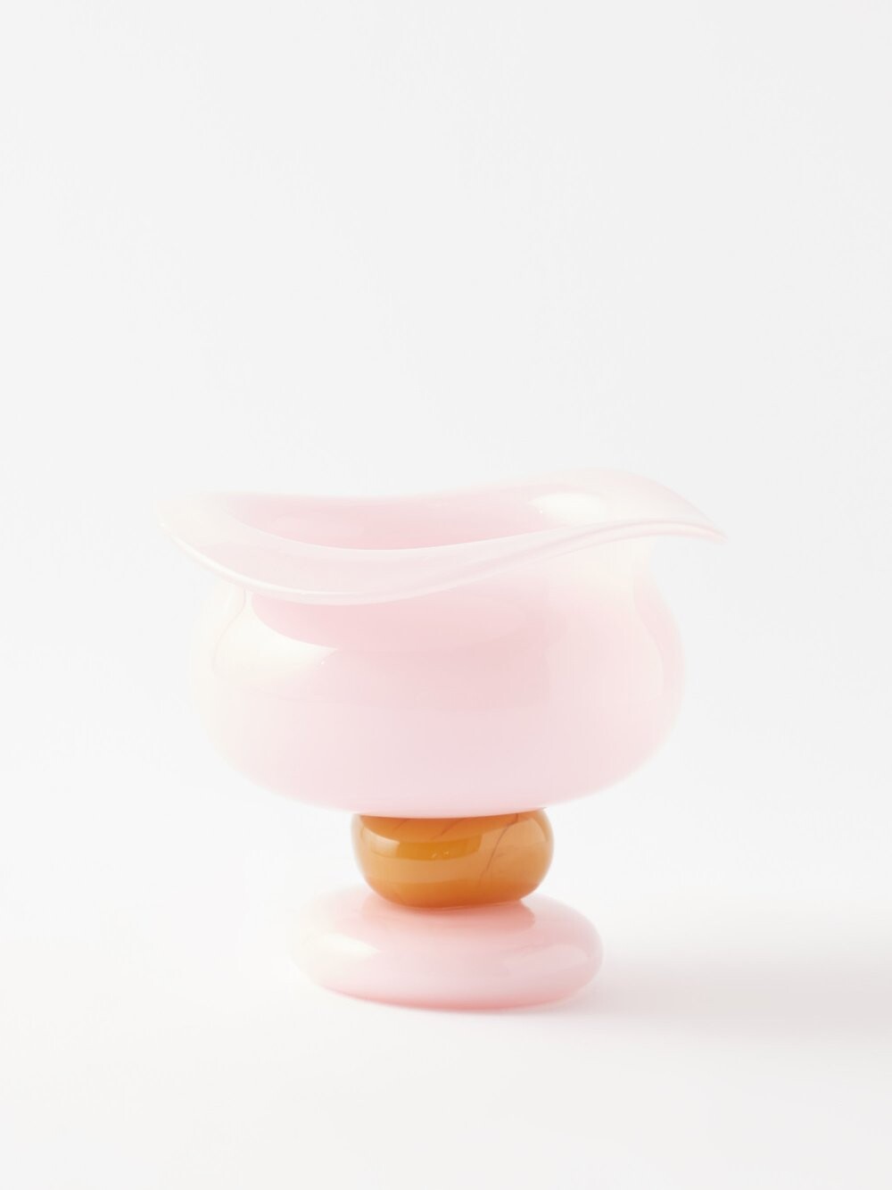 

Стеклянная чаша perfect bowl Helle Mardahl, розовый