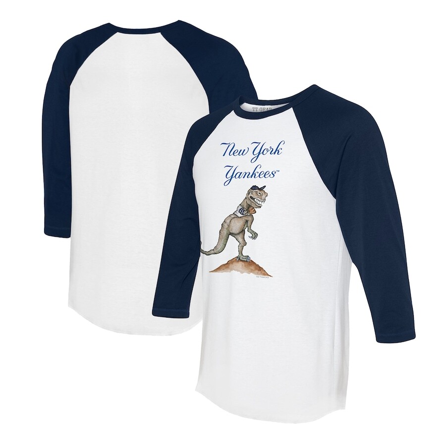 

Футболка с длинным рукавом Tiny Turnip New York Yankees, белый