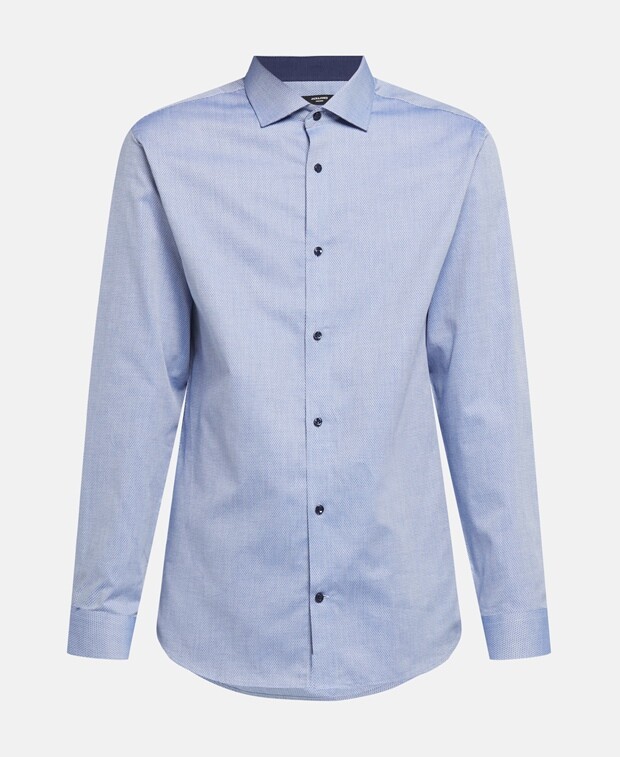 

Рубашка с длинными рукавами – приталенный крой Jack & Jones, синий