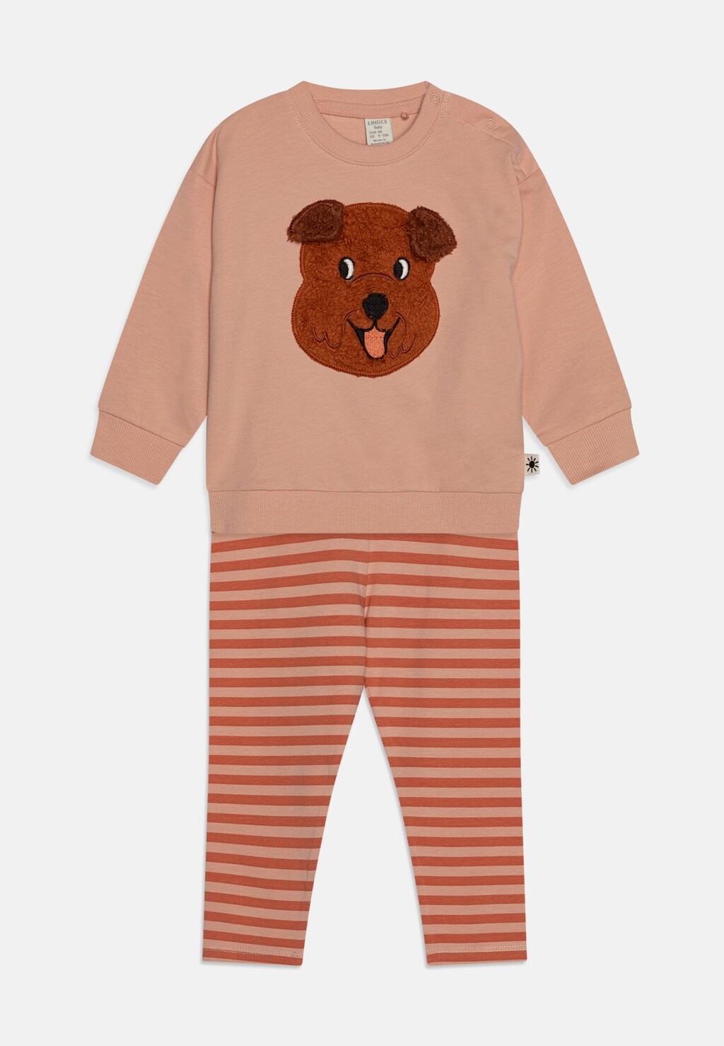

Толстовка DOG SET Lindex, цвет light dusty pink
