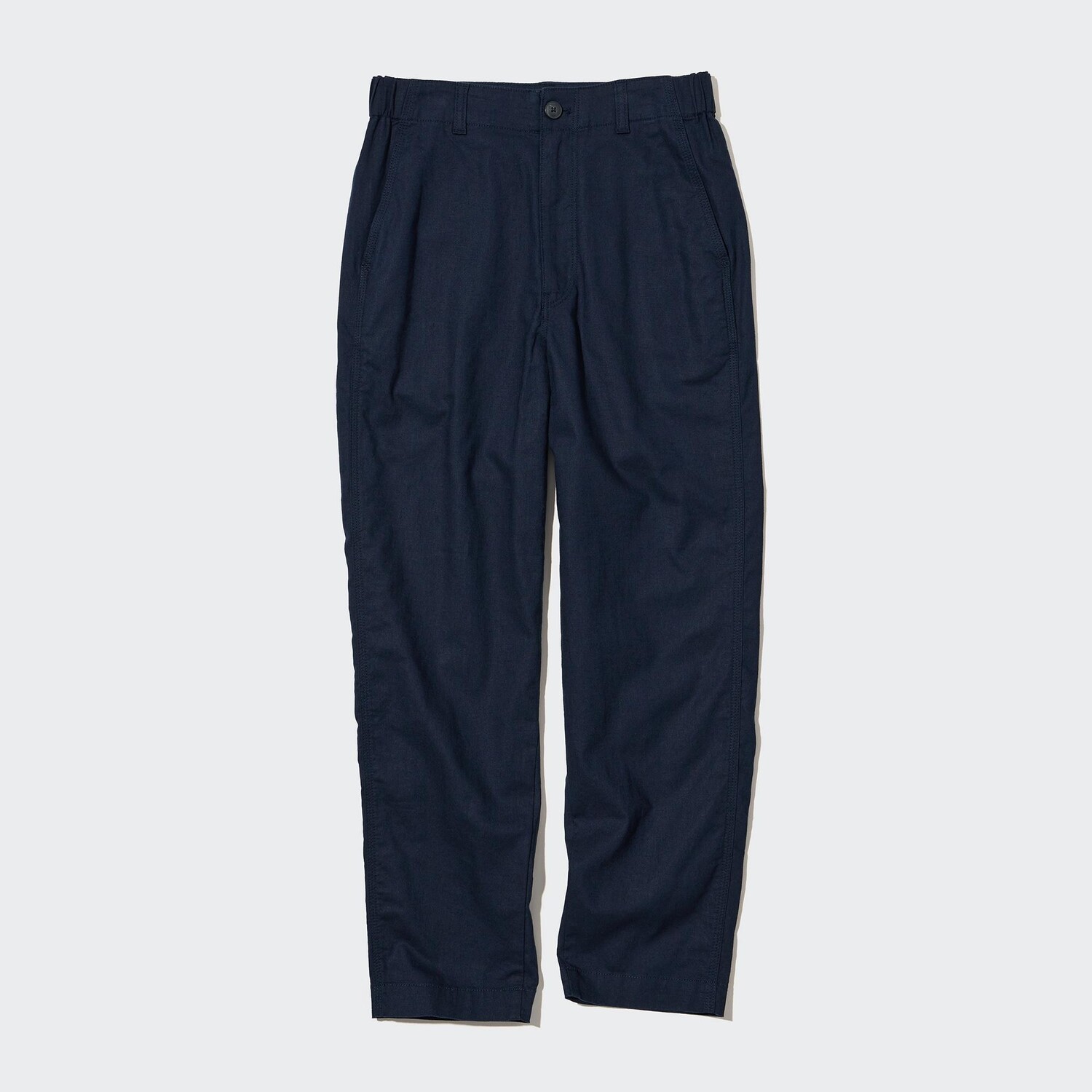 

Брюки UNIQLO из хлопкового льна, темно-синий
