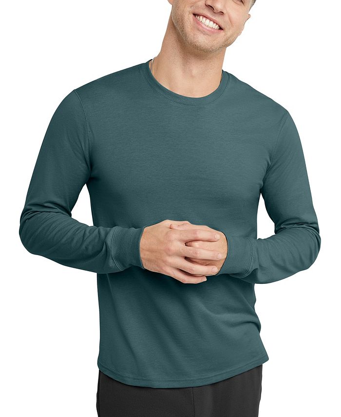 Мужская футболка Originals из хлопка с длинным рукавом Hanes, цвет Cactus футболка cep ультралёгкая с длинными рукавами мужская