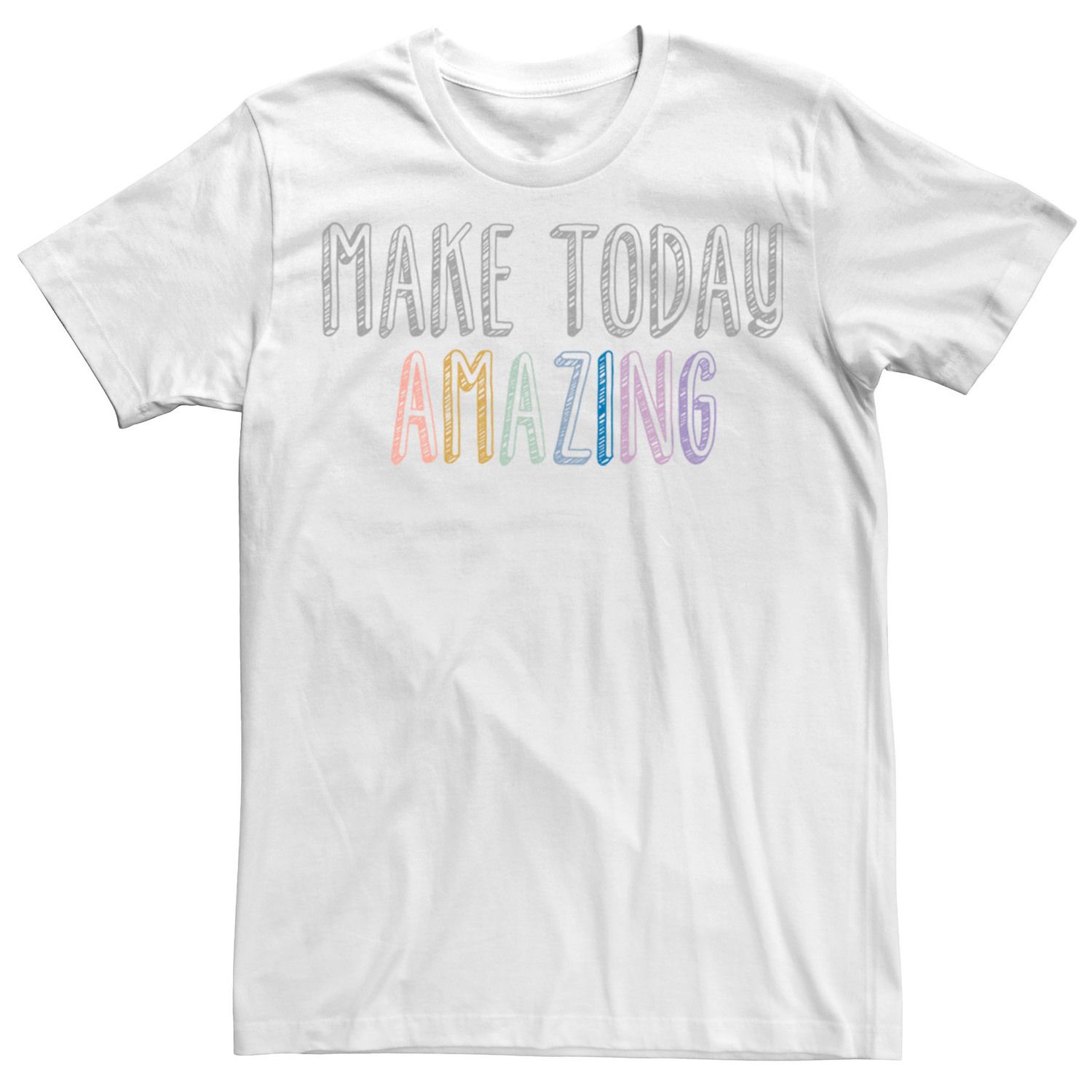 Мужская футболка с рисунком Fifth Sun Make Today Amazing Licensed Character, белый