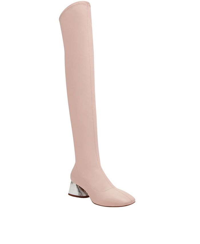 Женские ботфорты The Clarra выше колена Katy Perry, розовый стретч ботфорты выше колена cuplé черный