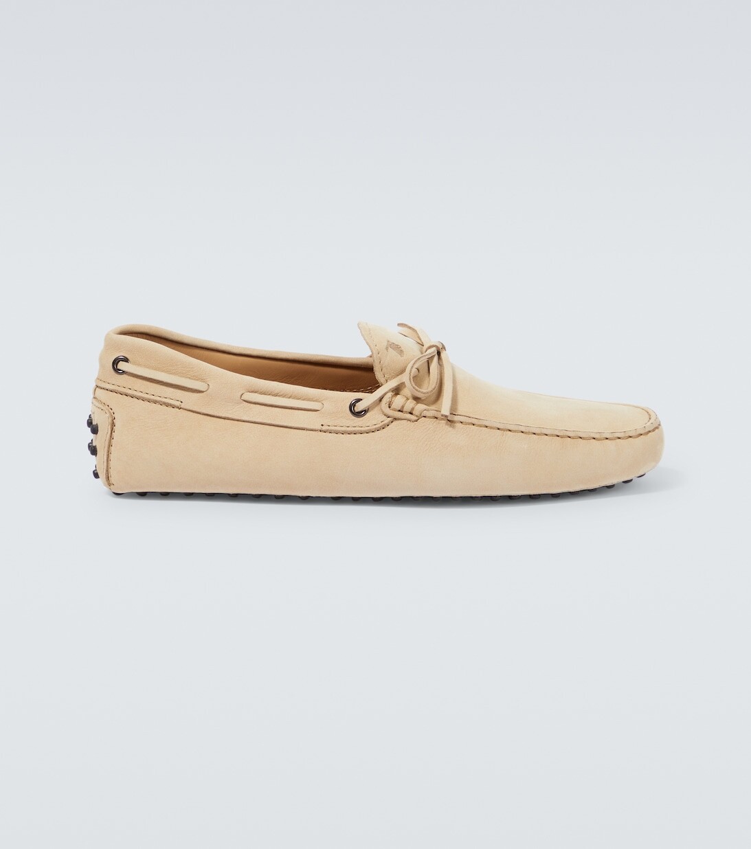 

Замшевые мокасины Gommino Tod's, бежевый