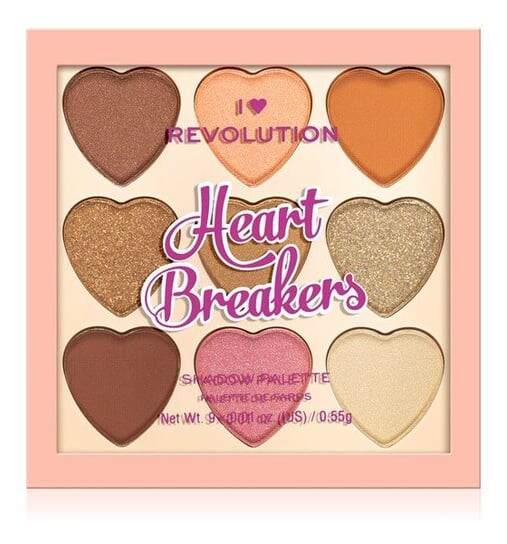 

Палитра теней для век, Majestic, 4,95 г Makeup Revolution, I Heart Revolution, Heartbreakers, золотой