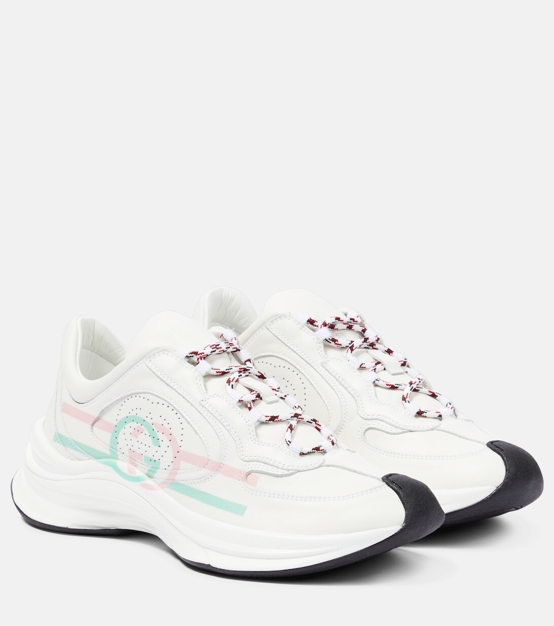 

Кожаные кроссовки Gucci Run Gucci, белый