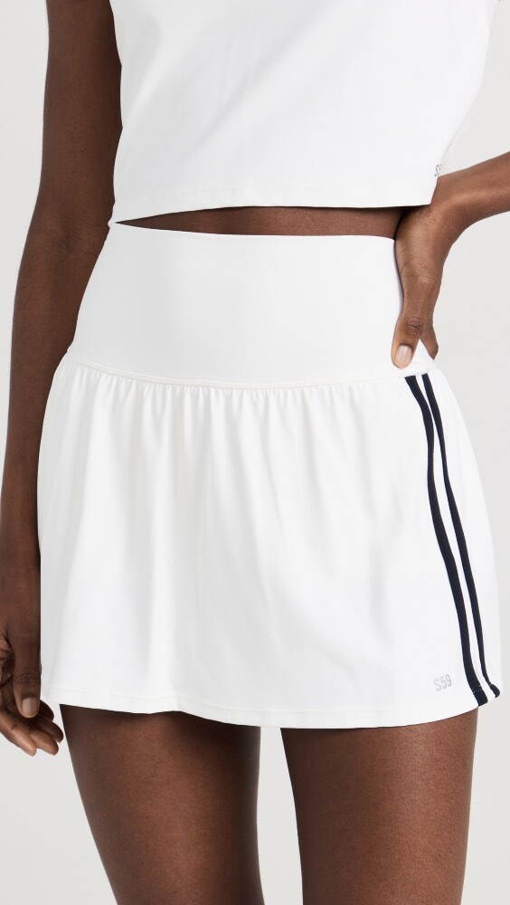 

Юбка Splits59 Airweight High Waist With Stripes, белый