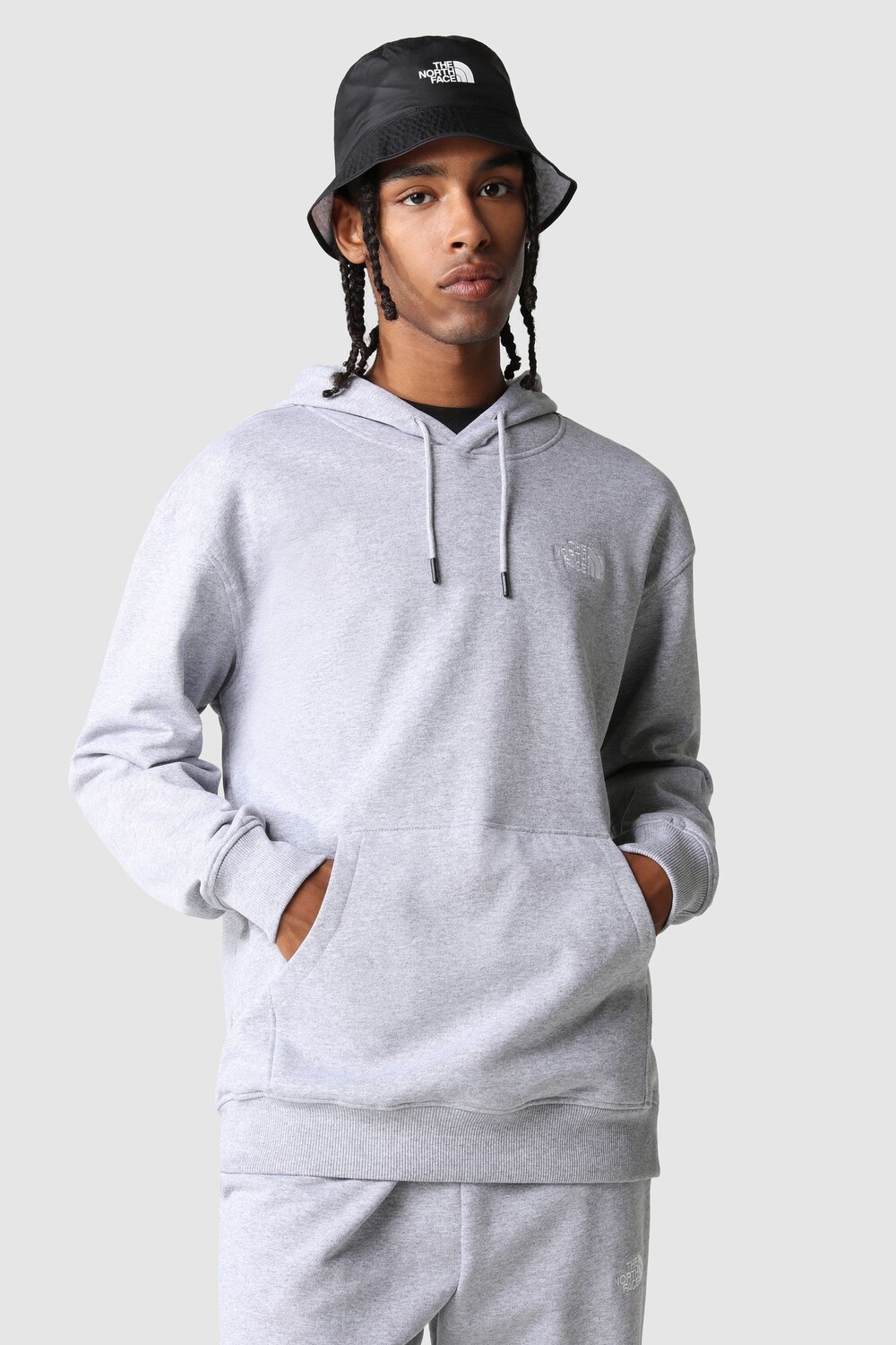 

Эфирное худи The North Face, серый