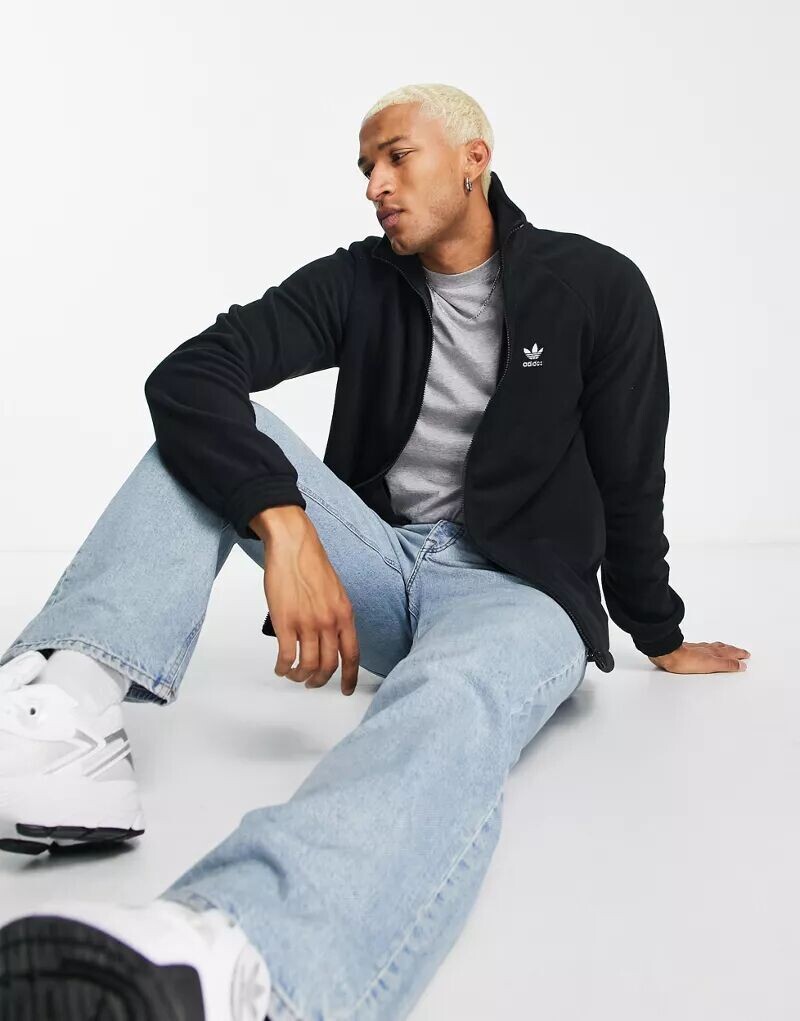 

Черный флисовый флис adidas Originals adicolor