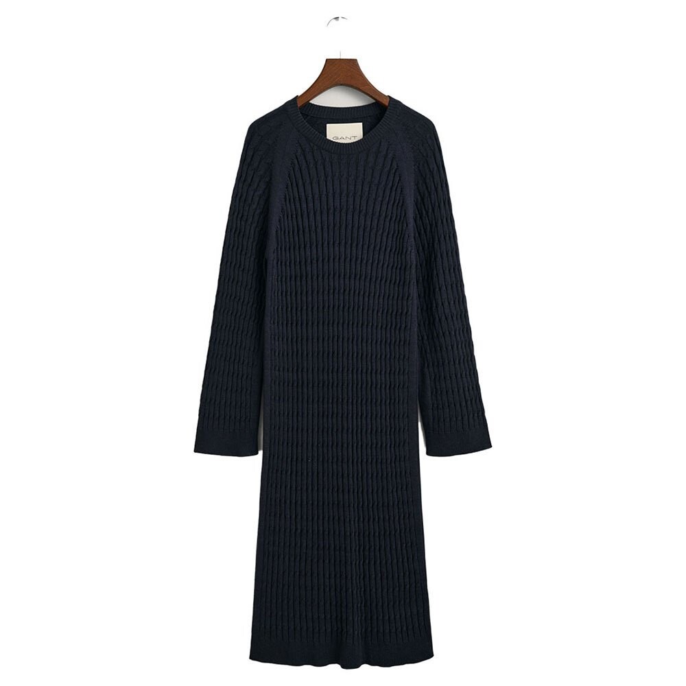 

Длинное платье Gant Cable Long Sleeve, черный