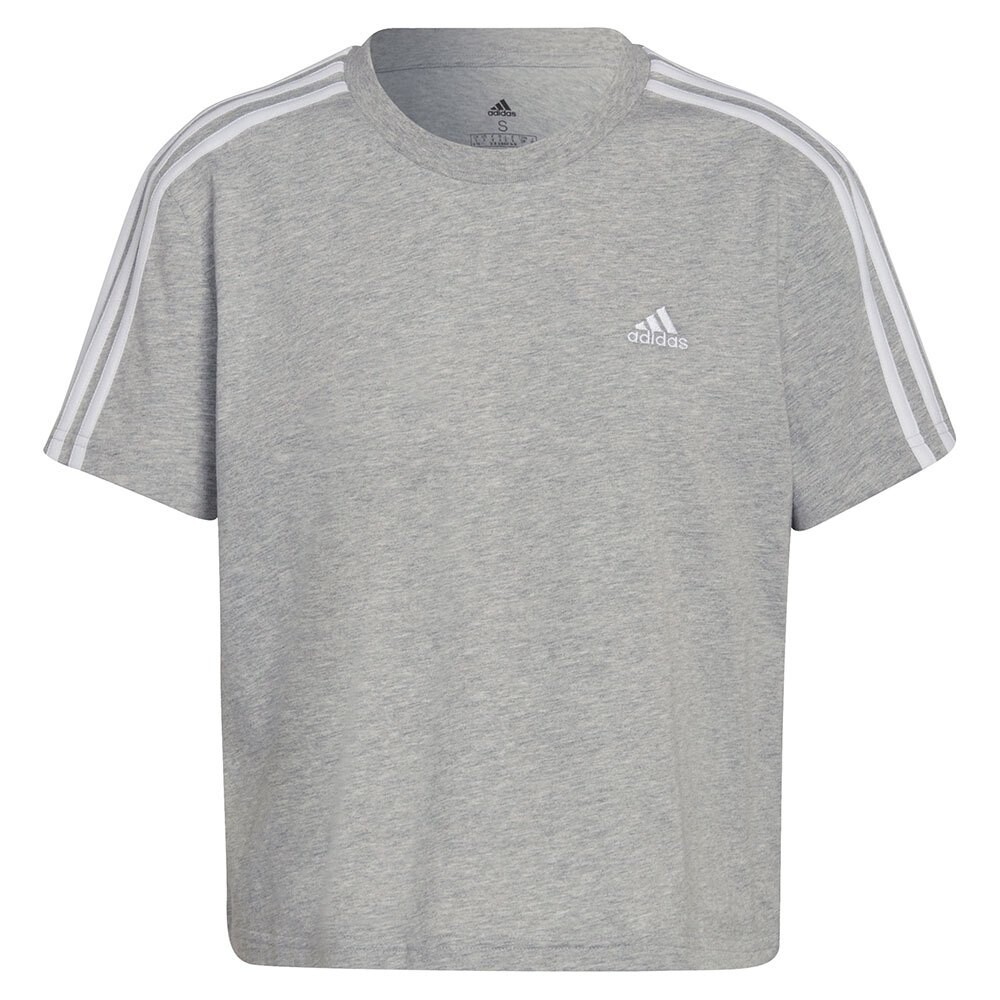 

Футболка с коротким рукавом adidas 3 Stripes, серый