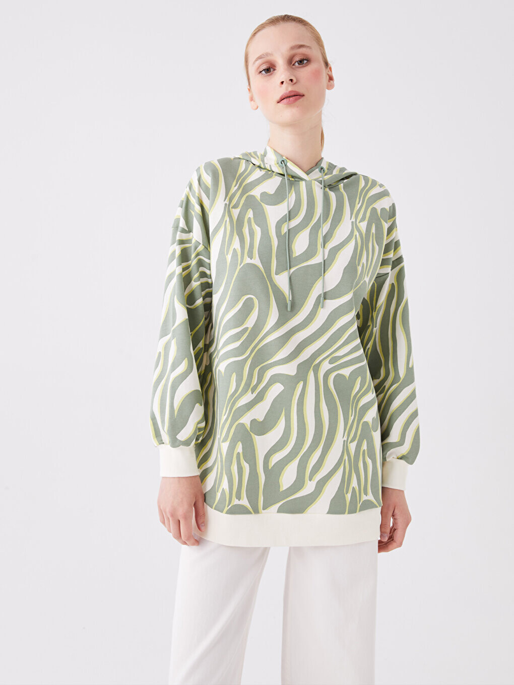 

Женская толстовка с длинным рукавом с рисунком LCW Modest