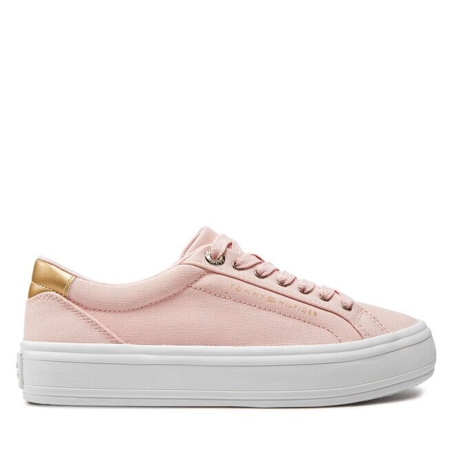 

Кроссовки Tommy Hilfiger Essential Vulc Canvas Sneaker FW0FW07682 Whimsy Pink TJQ, розовый