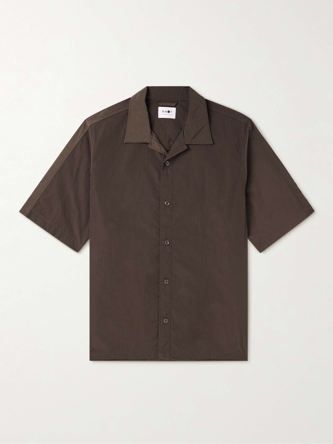 

Рубашка Ole 1442 Camp-Collar из переработанного материала NN07, коричневый