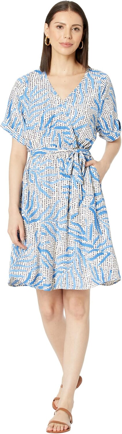 

Платье в горошек с пальмами NIC+ZOE, цвет Blue Multi