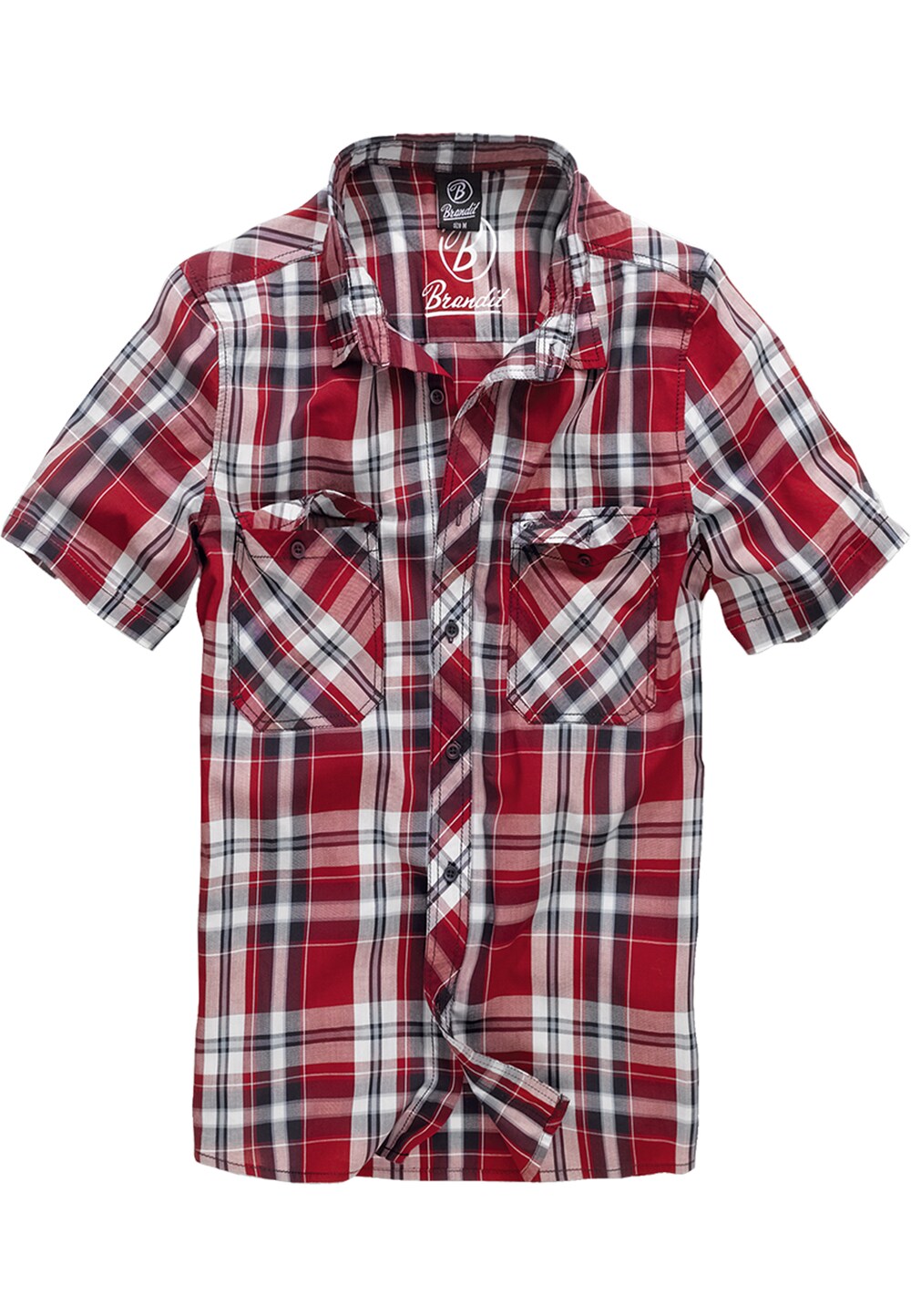 Рубашка на пуговицах стандартного кроя Brandit Roadstar, винно-красный/карминно-красный шорты y 3 ft винно красный