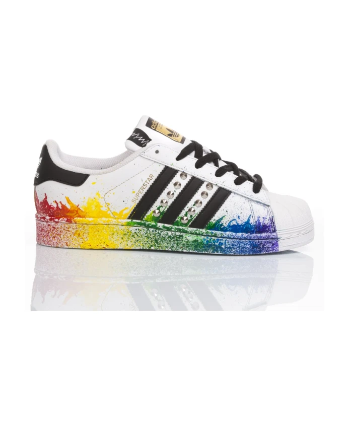 

Кроссовки ручной работы Adidas, мультиколор