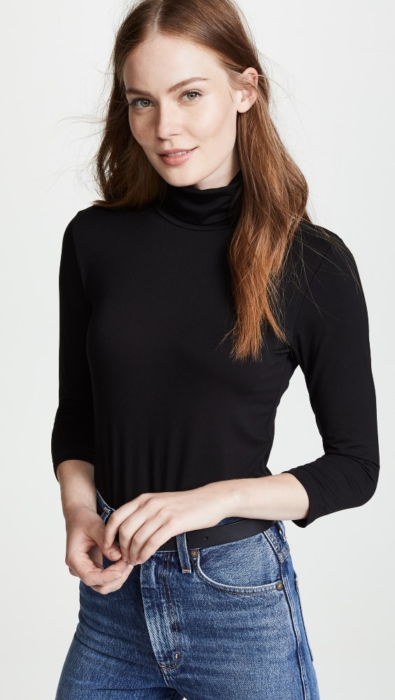 

Футболка L'AGENCE Aja Turtleneck, черный