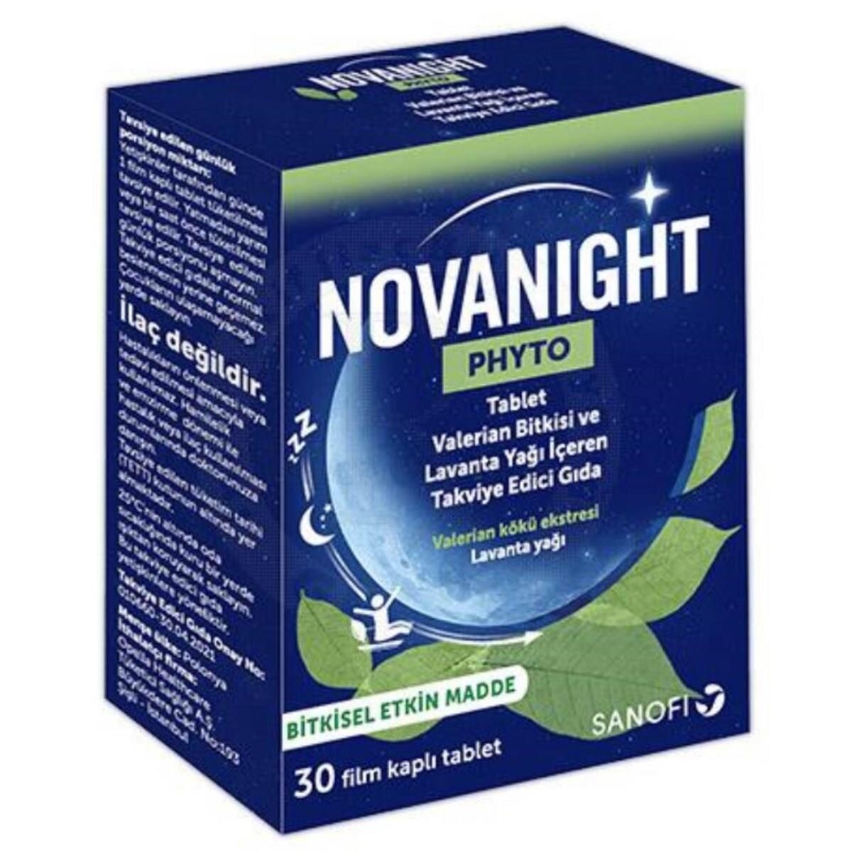 

30 таблеток, содержащих NovaNight Phyto Valerian и масло лаванды OPELLA