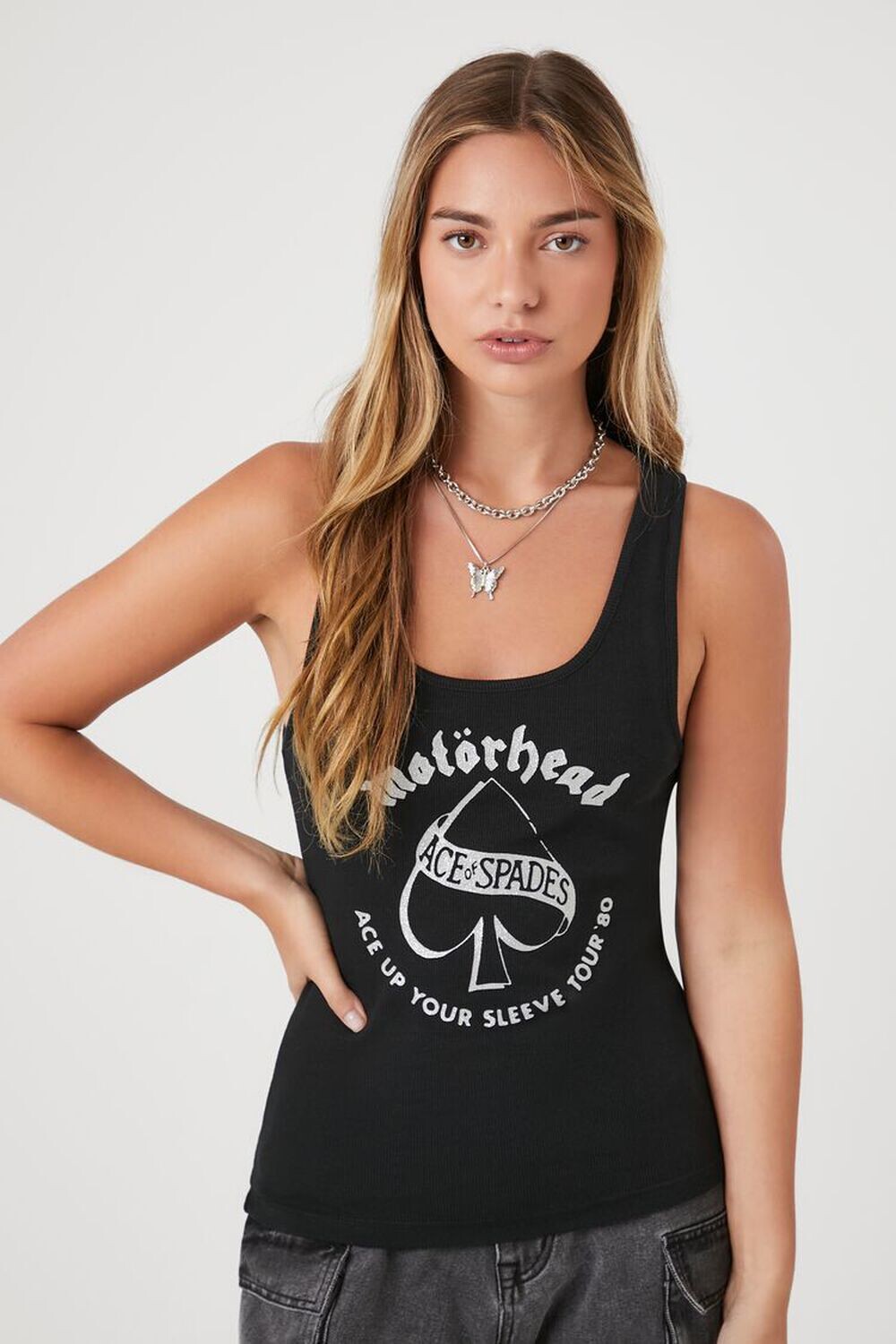 

Майка с графическим рисунком Motorhead Forever 21, черный