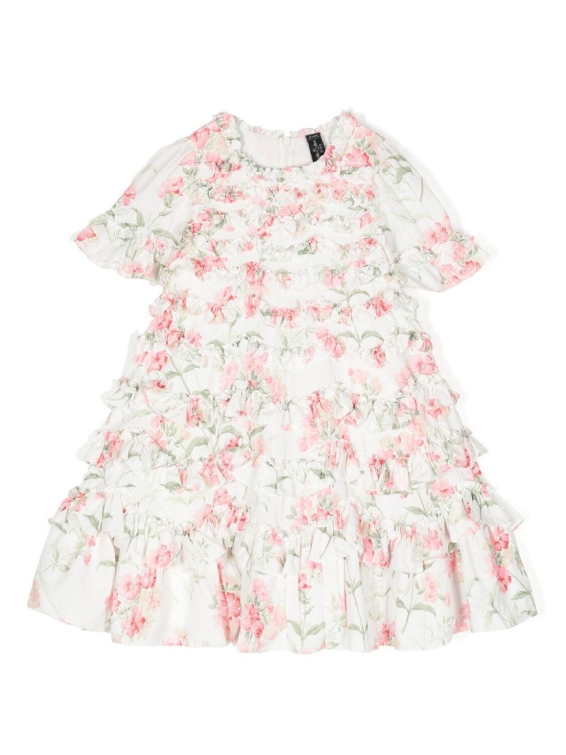 

Needle & Thread платье Summer Posy с короткими рукавами, белый