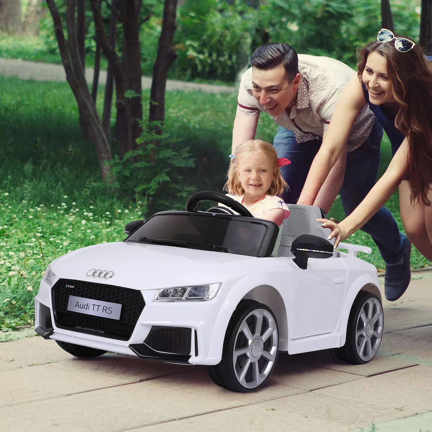 Заказать Aosom 6V Kids Electric Ride On Car с лицензией Audi TT RS с одним  сиденьем и дистанционным управлением для детей 3-6 лет, красный Aosom,  красный – цены, описание и характеристики в «