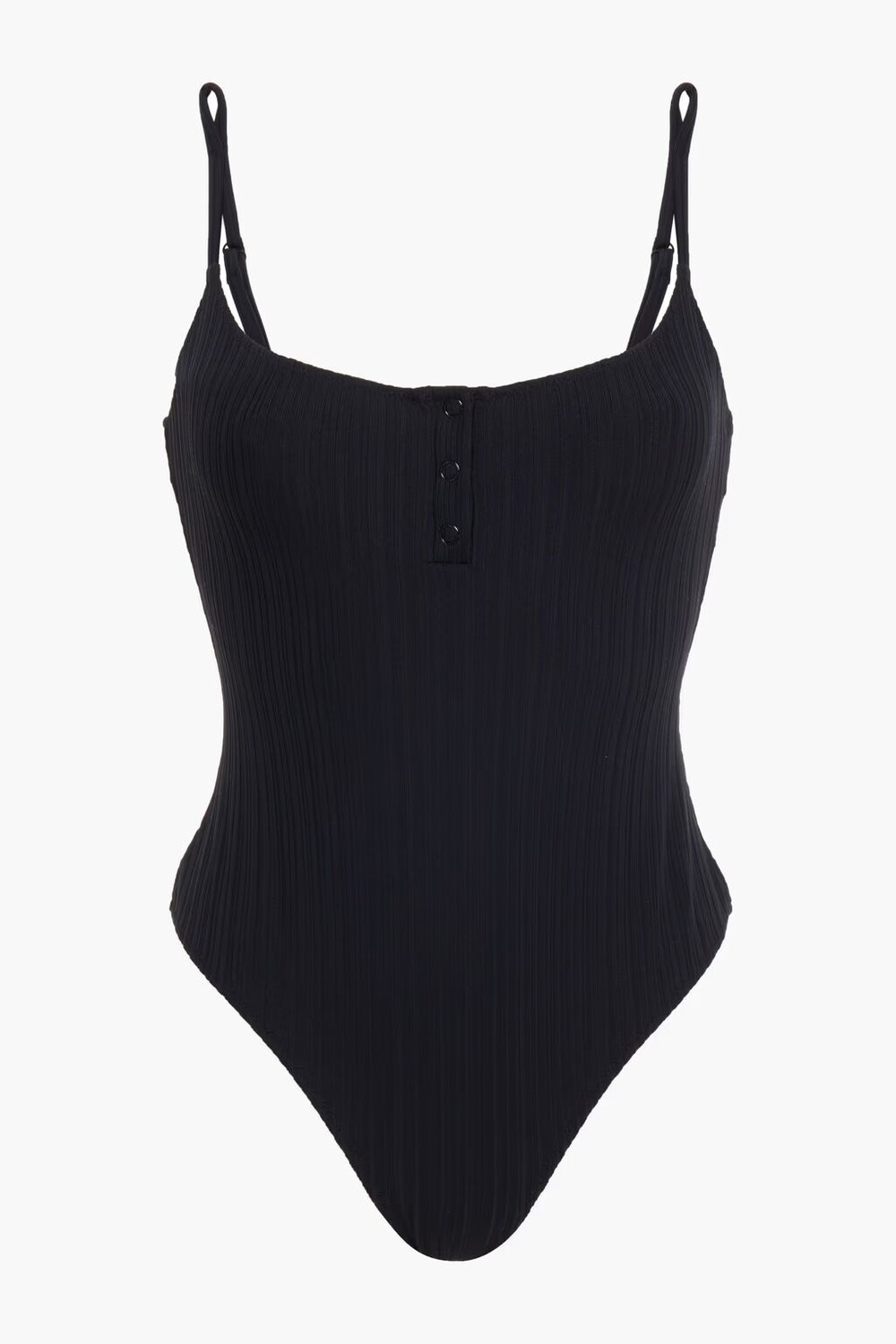 

Боди Henley из джерси в рубчик Onia, черный