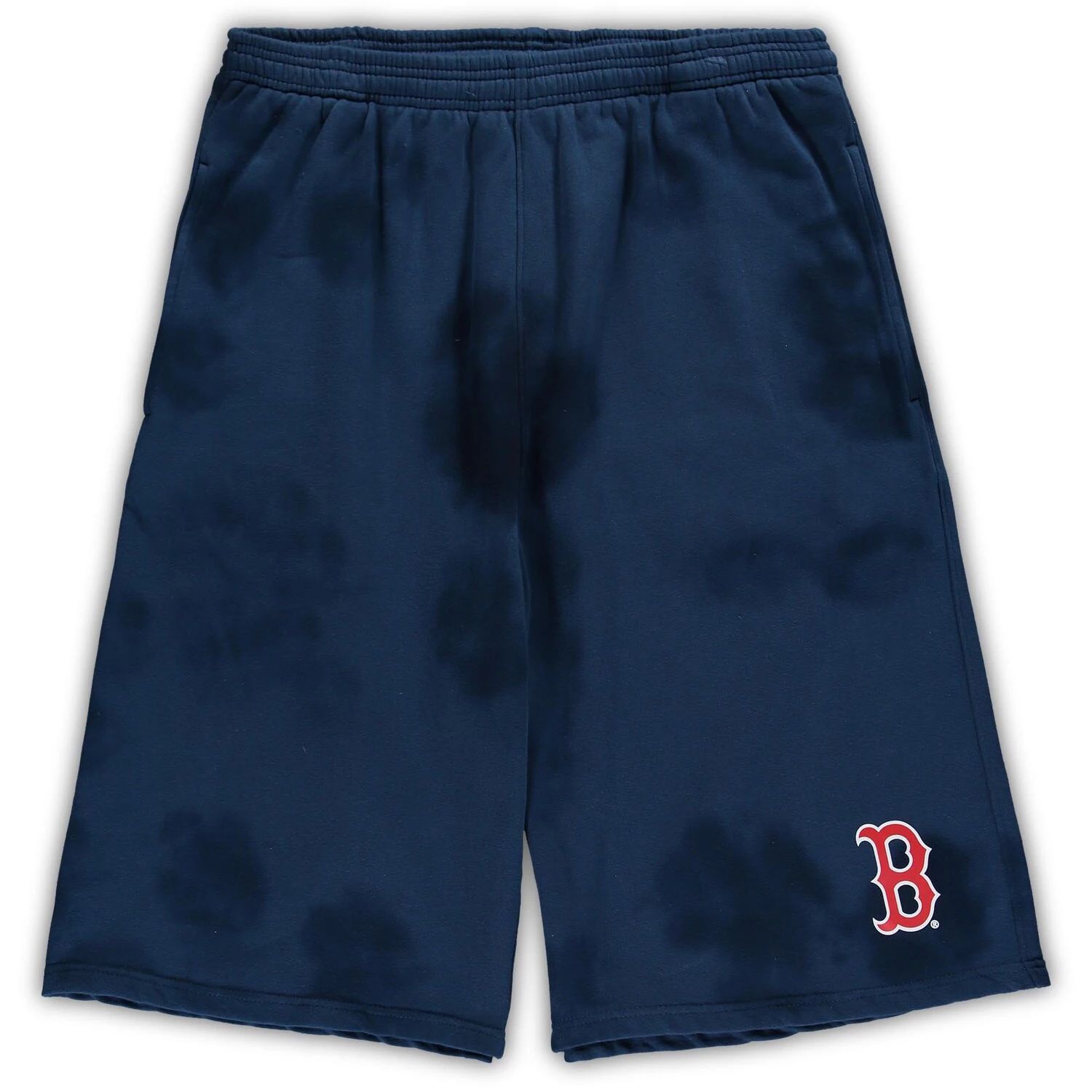 

Мужские темно-синие флисовые шорты Boston Red Sox Big & Tall Tye Dye