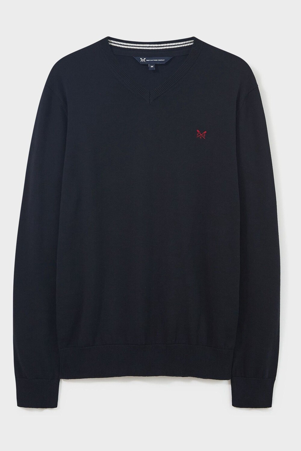 

Черный хлопковый свитер в стиле кэжуал Crew Clothing Company, черный