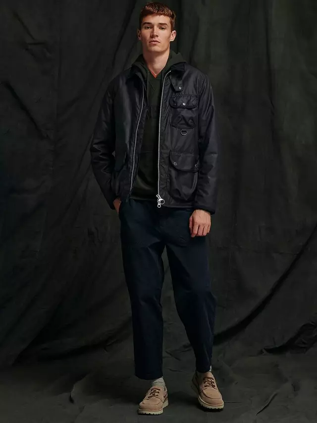 

Куртка Barbour Angler Wax, темно-синий