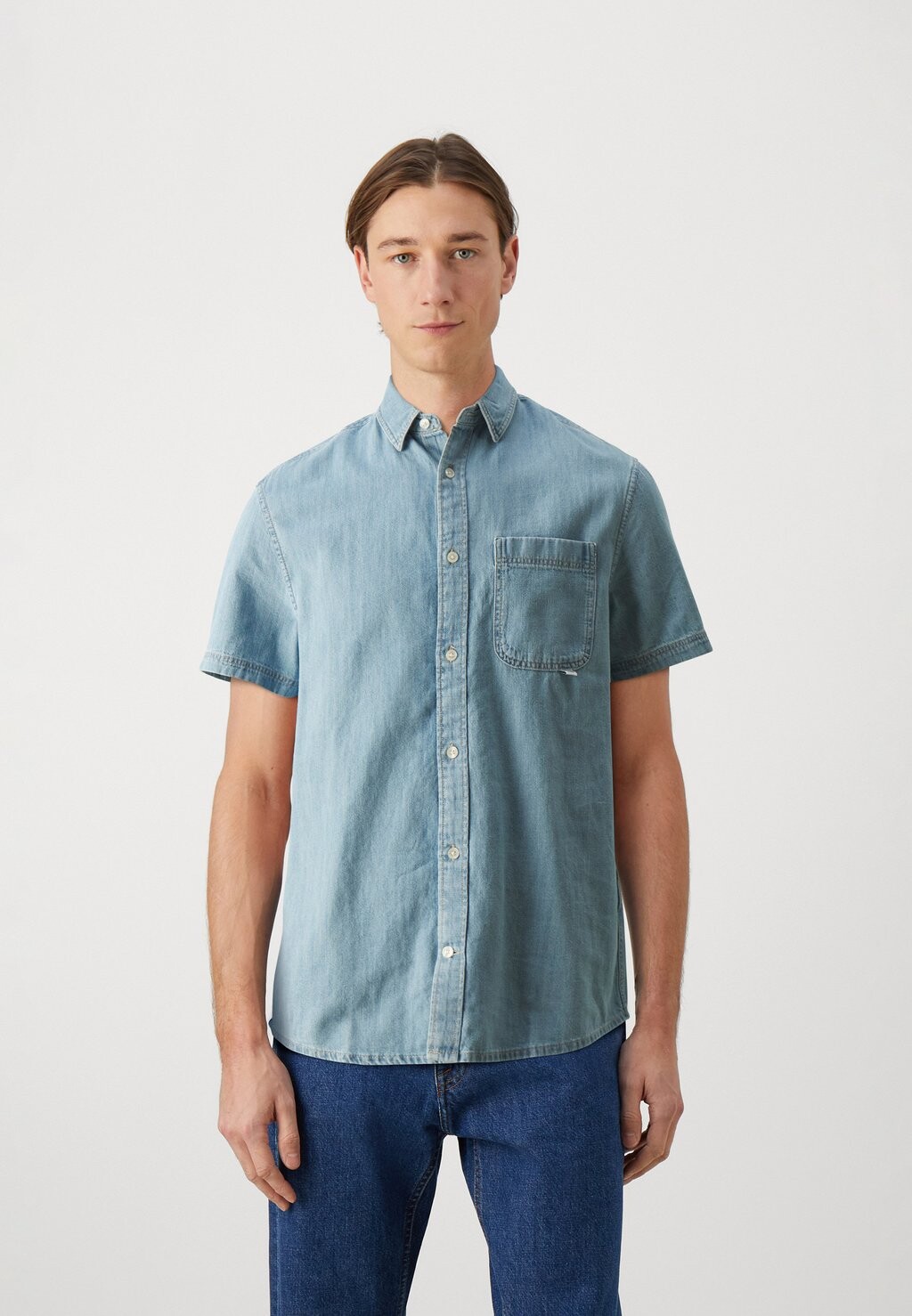 

Рубашка Tommy Jeans, светло-синий
